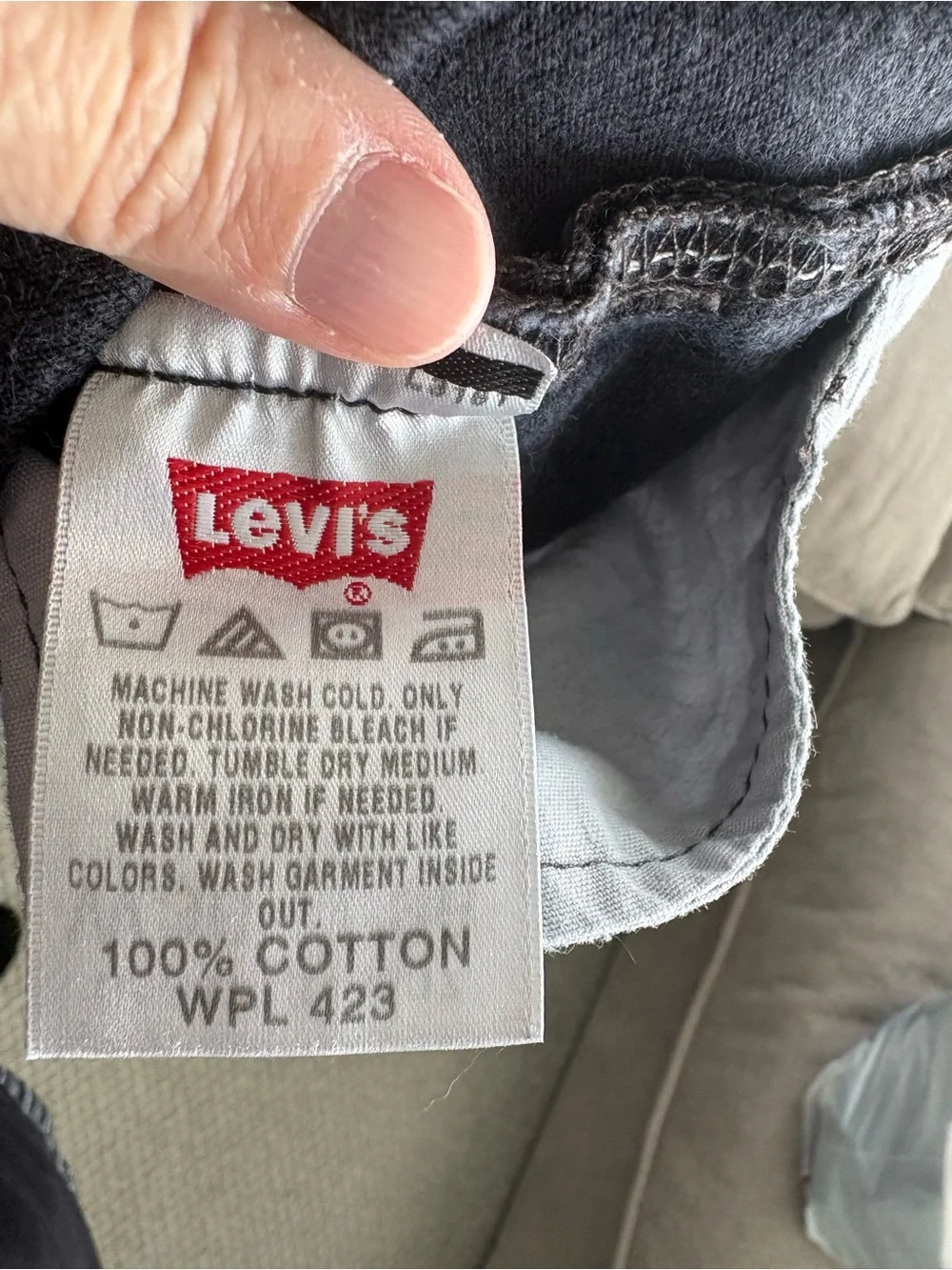 Vintage Y2K Levi’s 501 Jeans W36 L36 Black Faded Button Fly Straight Leg